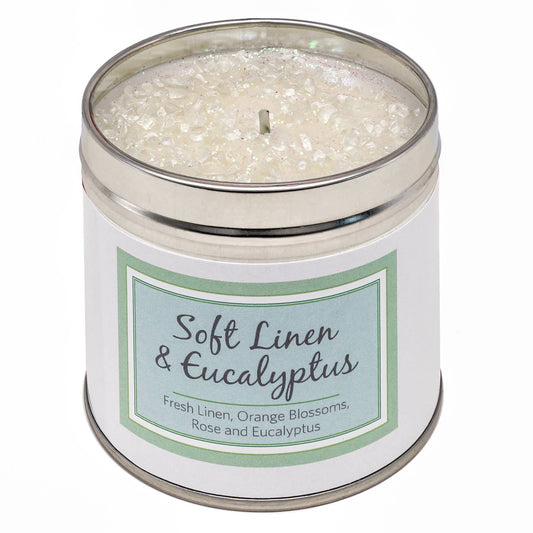 Best Kept Secrets - SERIOUSLY SCENTED CANDLE – SOFT LINEN AND EUCALYPTUS