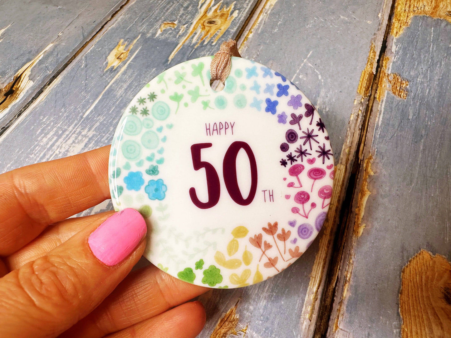 Little Heart - 50 years Floral Ceramic Circle