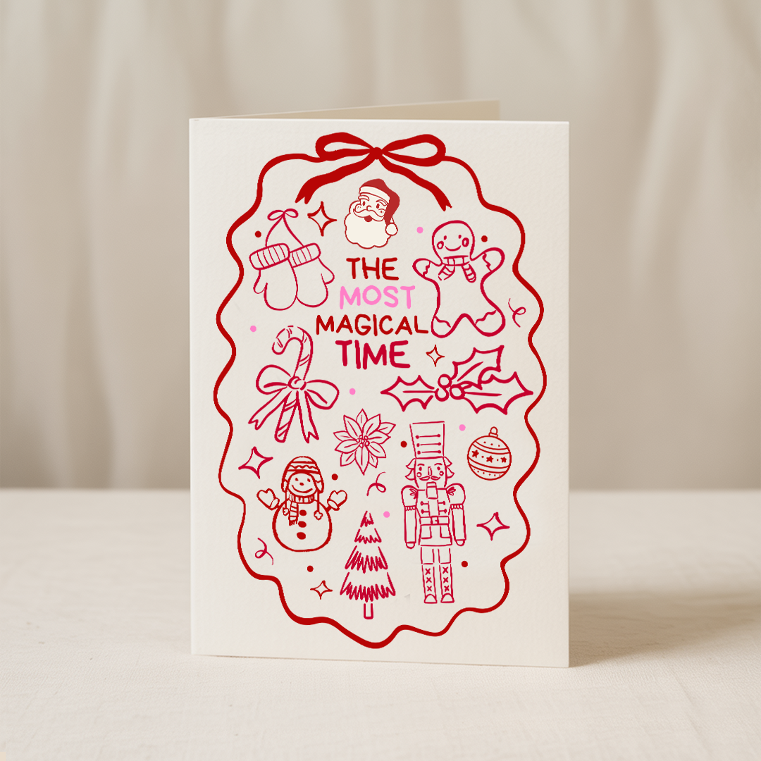 Blue Iris Designs Co - The most magical time A6/5x7 Christmas card