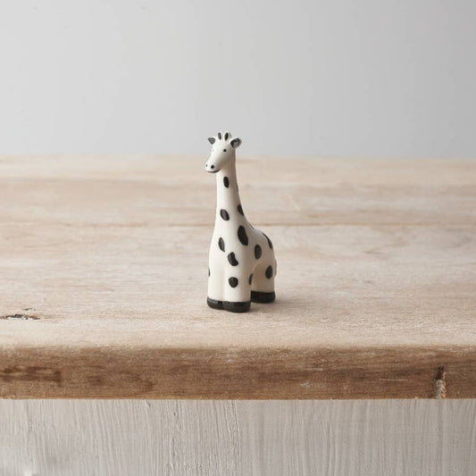 White spotted Porcelain Giraffe, 6cm