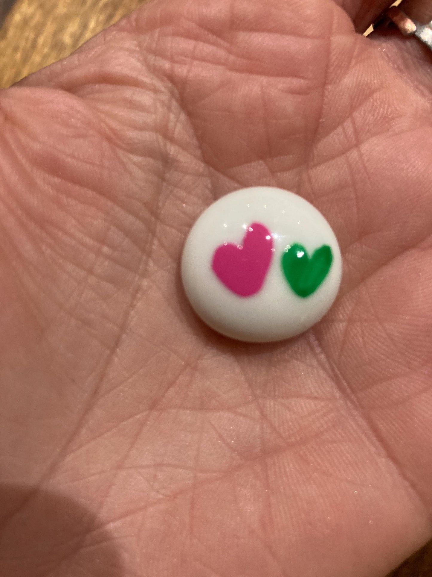 Pals in your Pocket - Emerald Pink Heart Keepsake Inspired By Witch Movie
