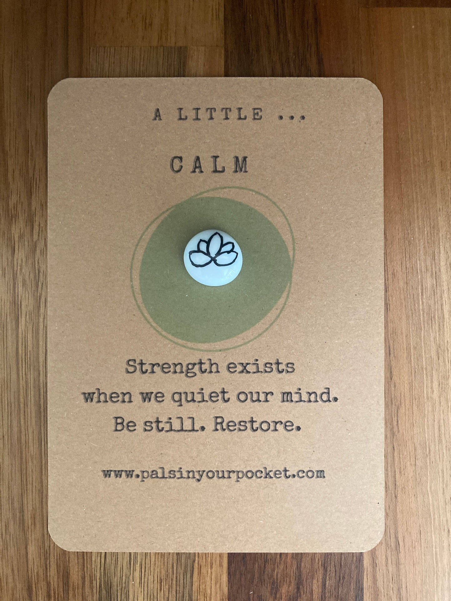 Pals in your Pocket - Calm Pebble Worry Stone For Anxiety Relief & Meditation