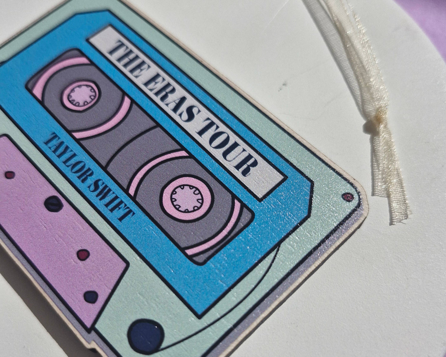 Danni Boden Designs - Taylor Swift ERA's Tour Cassette Bauble/ Wooden Hanging Char