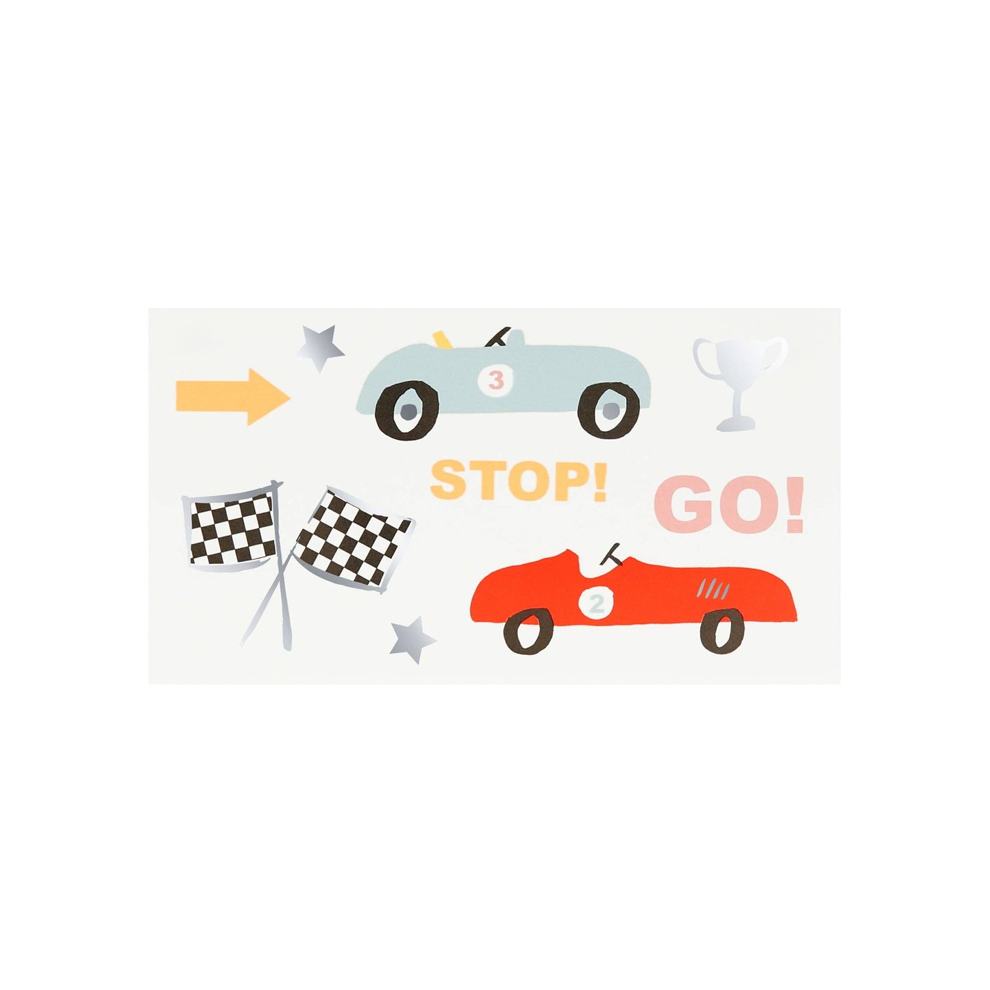 Meri Meri - Race Car Temporary Tattoos