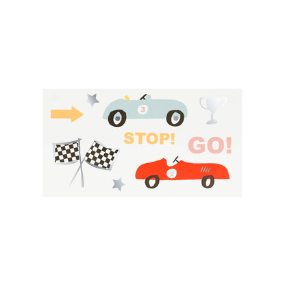 Meri Meri - Race Car Temporary Tattoos