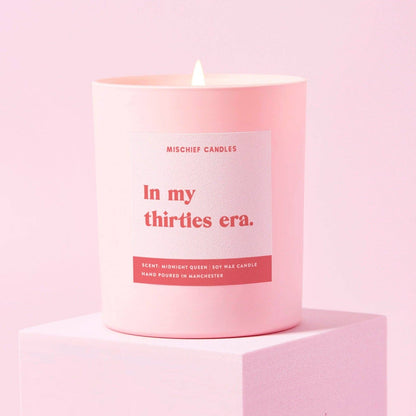 Mischief Candles - 30th Birthday Gift Funny 30th Birthday Candle Thirties Era