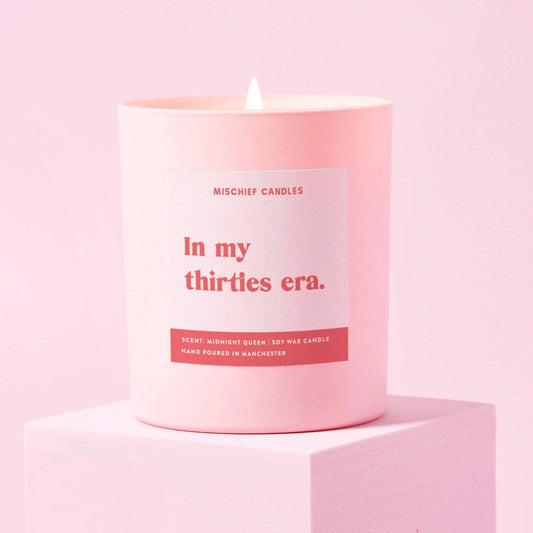 Mischief Candles - 30th Birthday Gift Funny 30th Birthday Candle Thirties Era