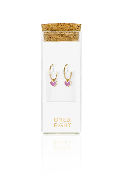 One & Eight - Orchid Eve Heart Huggies