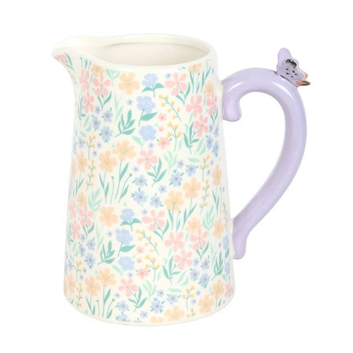 Ditsy Spring Floral Print Ceramic Mother's Day Flower Jug
