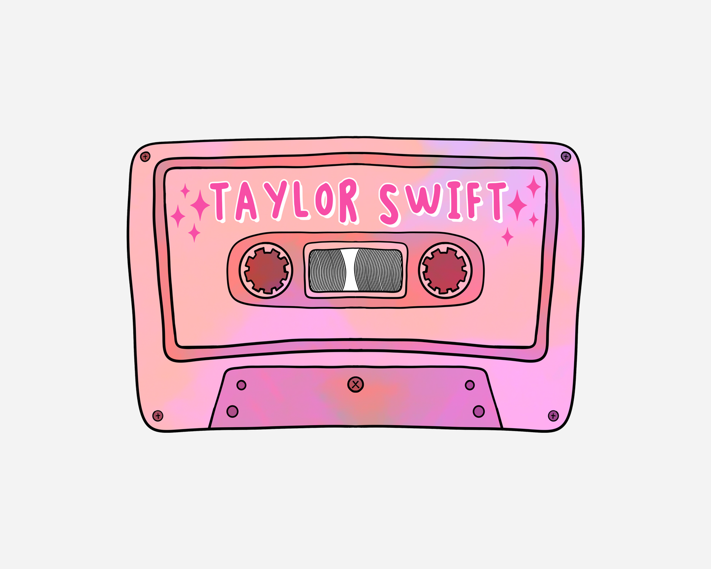 Danni Boden Designs - Taylor Swift Cassette Tape Sticker