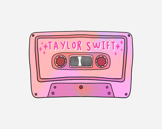 Danni Boden Designs - Taylor Swift Cassette Tape Sticker
