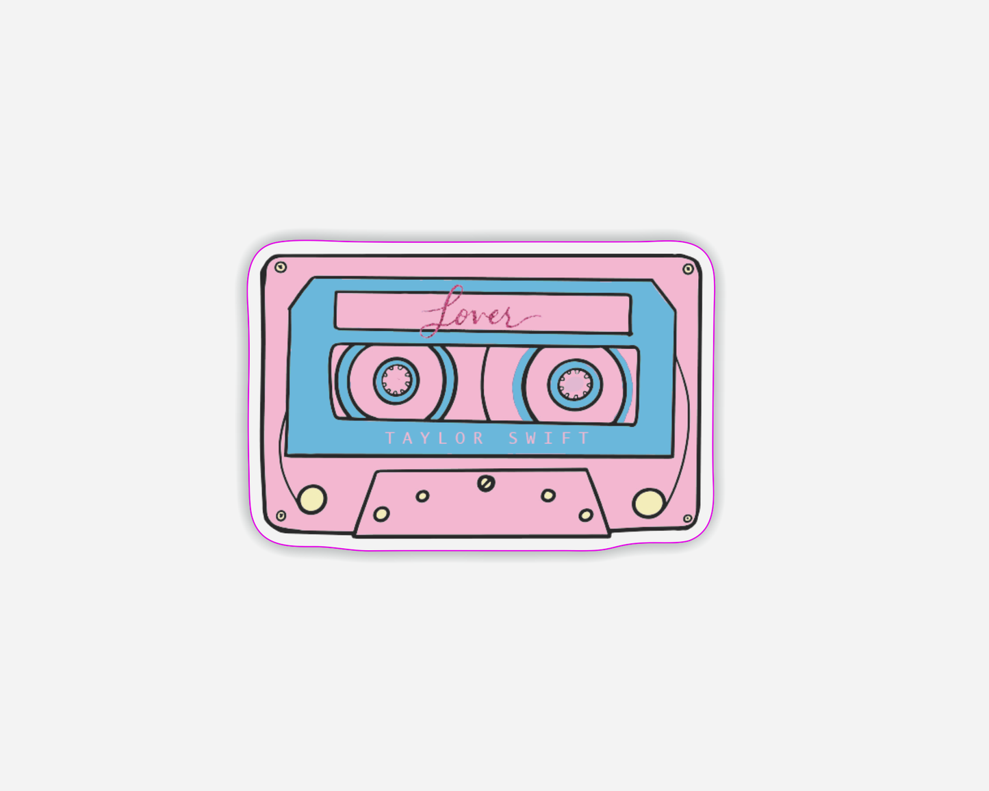 Danni Boden Designs - Lover Album Inspired Cassette Tape Sticker - Taylor Swift