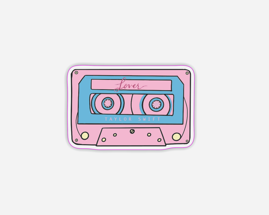 Danni Boden Designs - Lover Album Inspired Cassette Tape Sticker - Taylor Swift