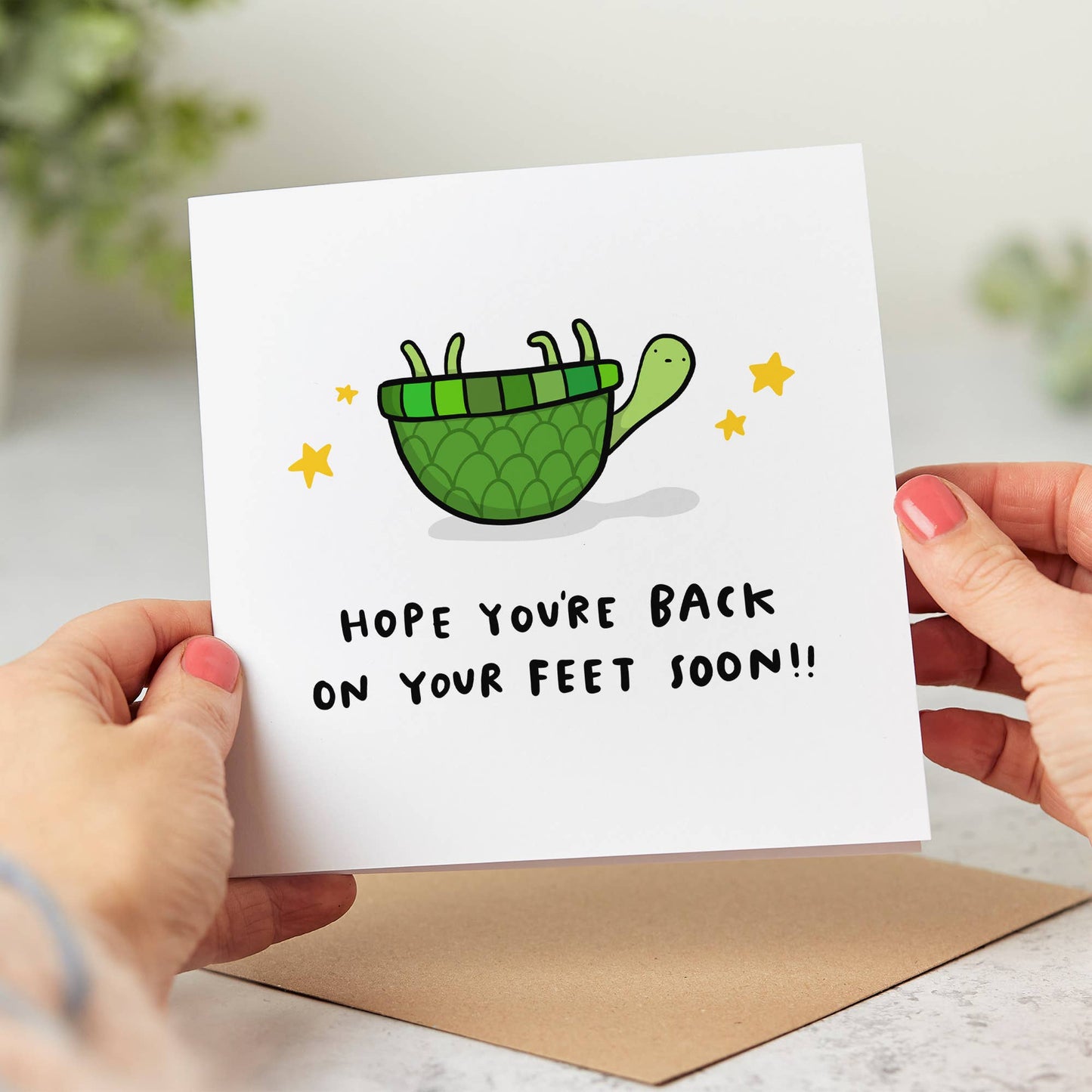Get Well Soon Card - Back on Your Feet