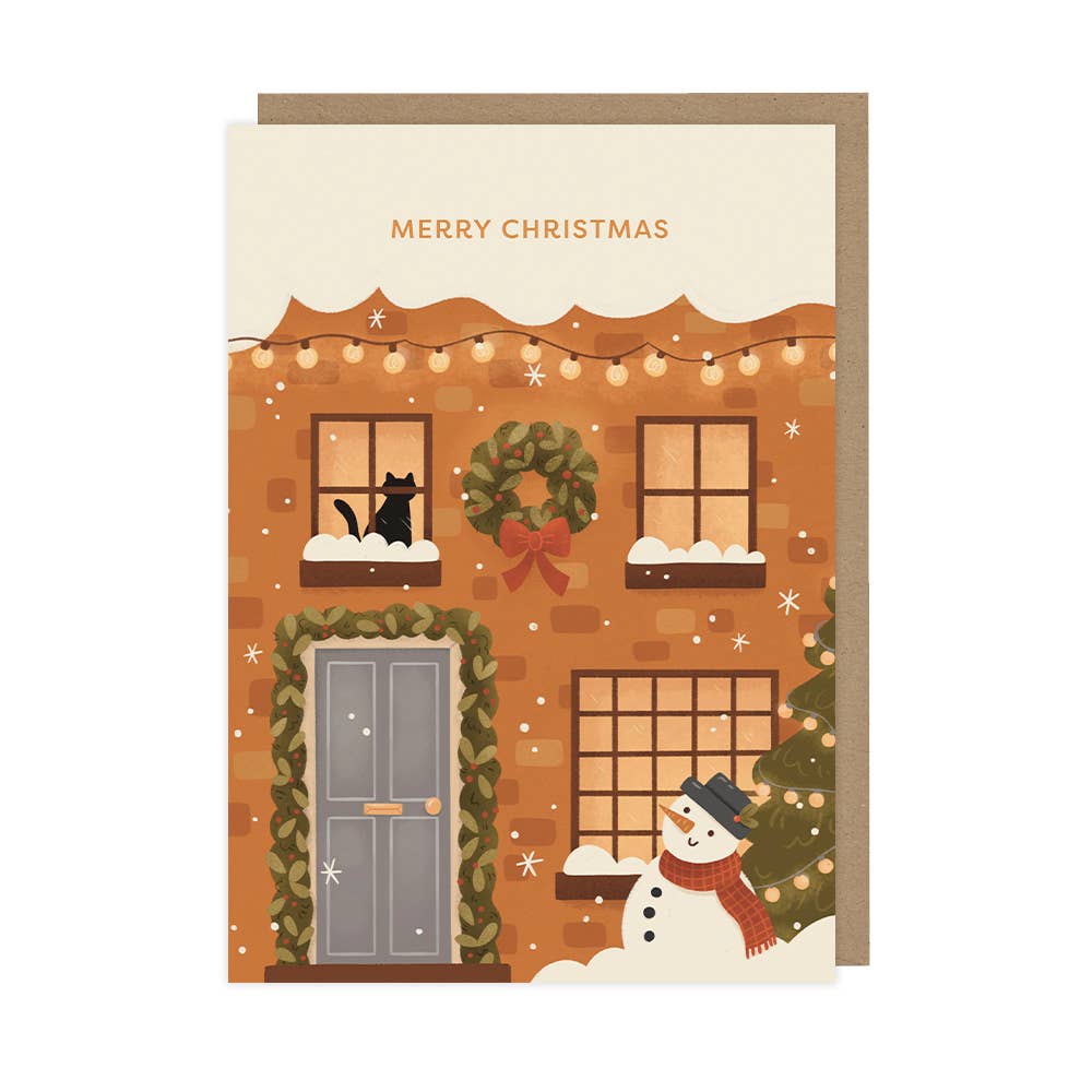 Hopscotch Paper Co. - Cozy Christmas House, Boxed Christmas Card Packs