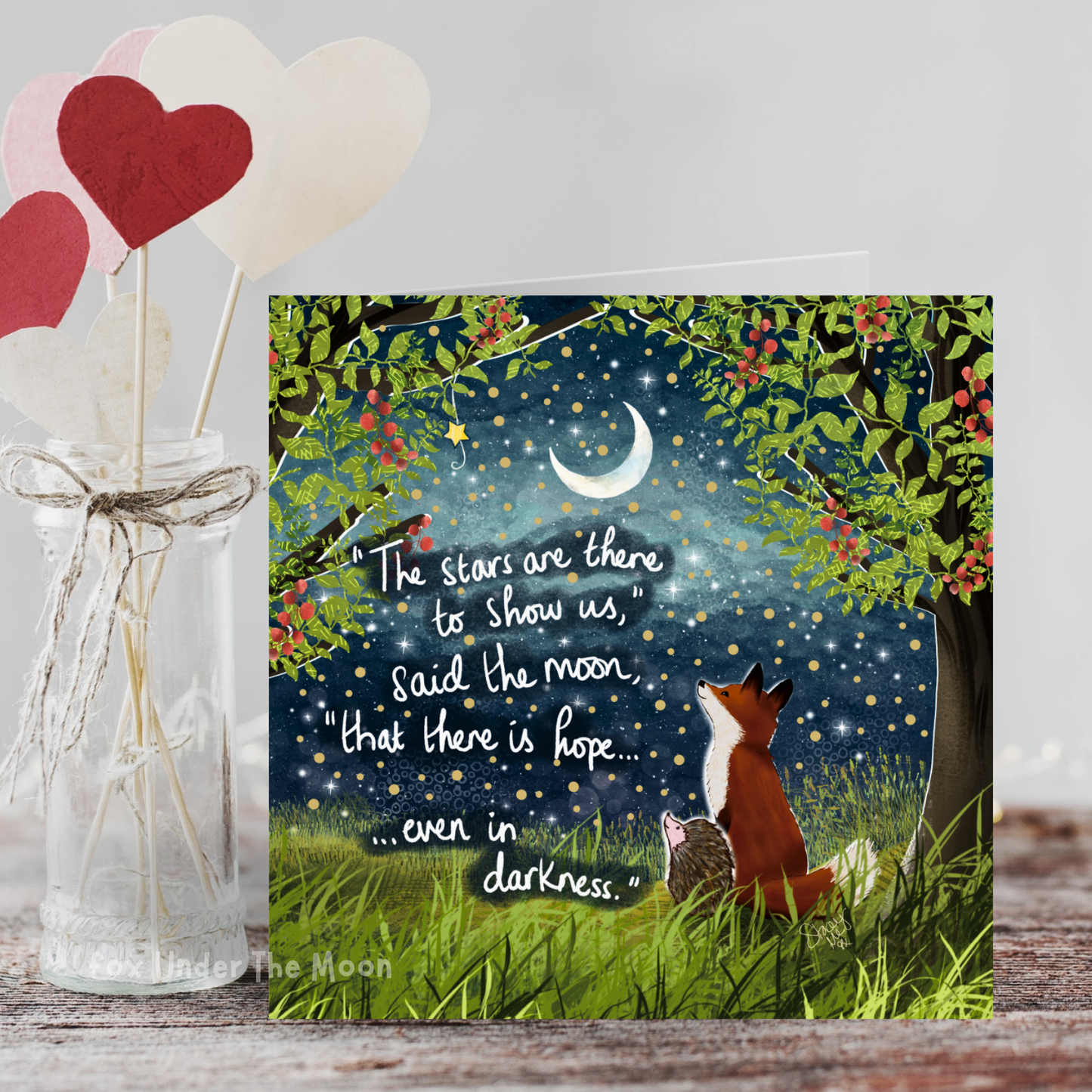 Fox Under The Moon - 'There Is Hope' - Greeting Card From Fox Under The Moon