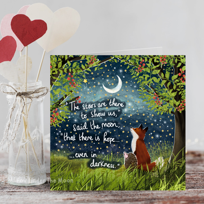 Fox Under The Moon - 'There Is Hope' - Greeting Card From Fox Under The Moon