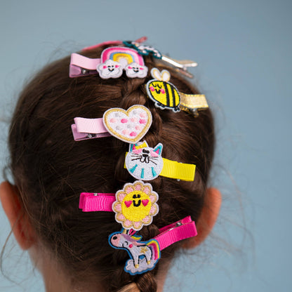 Rachel Ellen Designs - Kid’s Hair Clips - Unicorn/Rainbow (Set of 2)