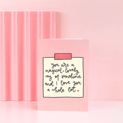Oh, Laura - Greeting card - 'ray of sunshine'