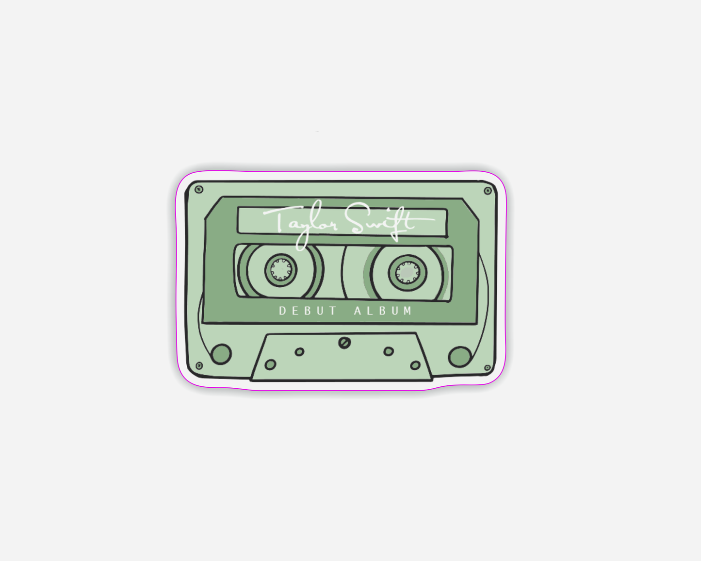 Danni Boden Designs - Taylor Swift Debut Album Inspired Cassette Tape Sticker