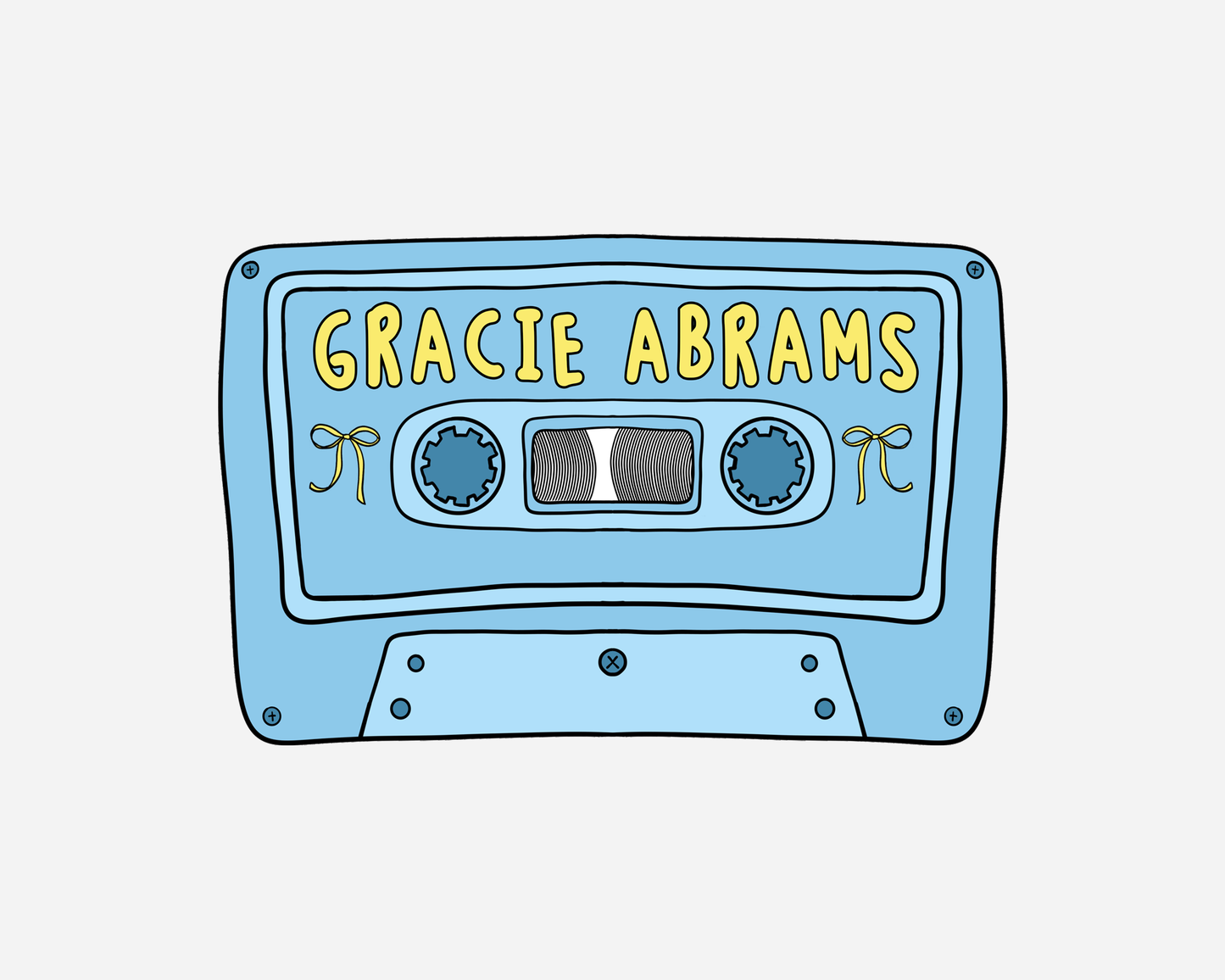 Danni Boden Designs - Gracie Abrams Cassette Tape Sticker