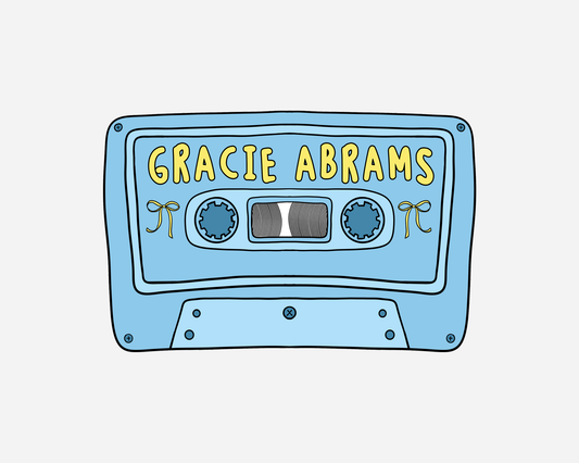 Danni Boden Designs - Gracie Abrams Cassette Tape Sticker