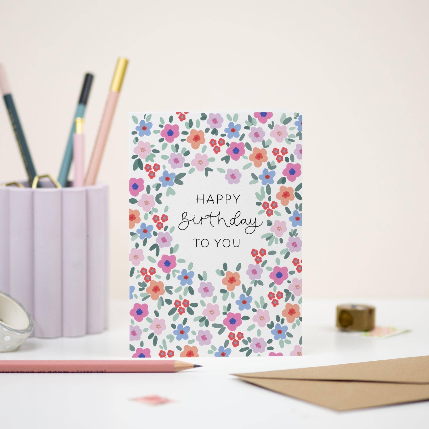 Elizabeth Mugridge - Floral Card | Botanical Birthday | Happy Birthday To You