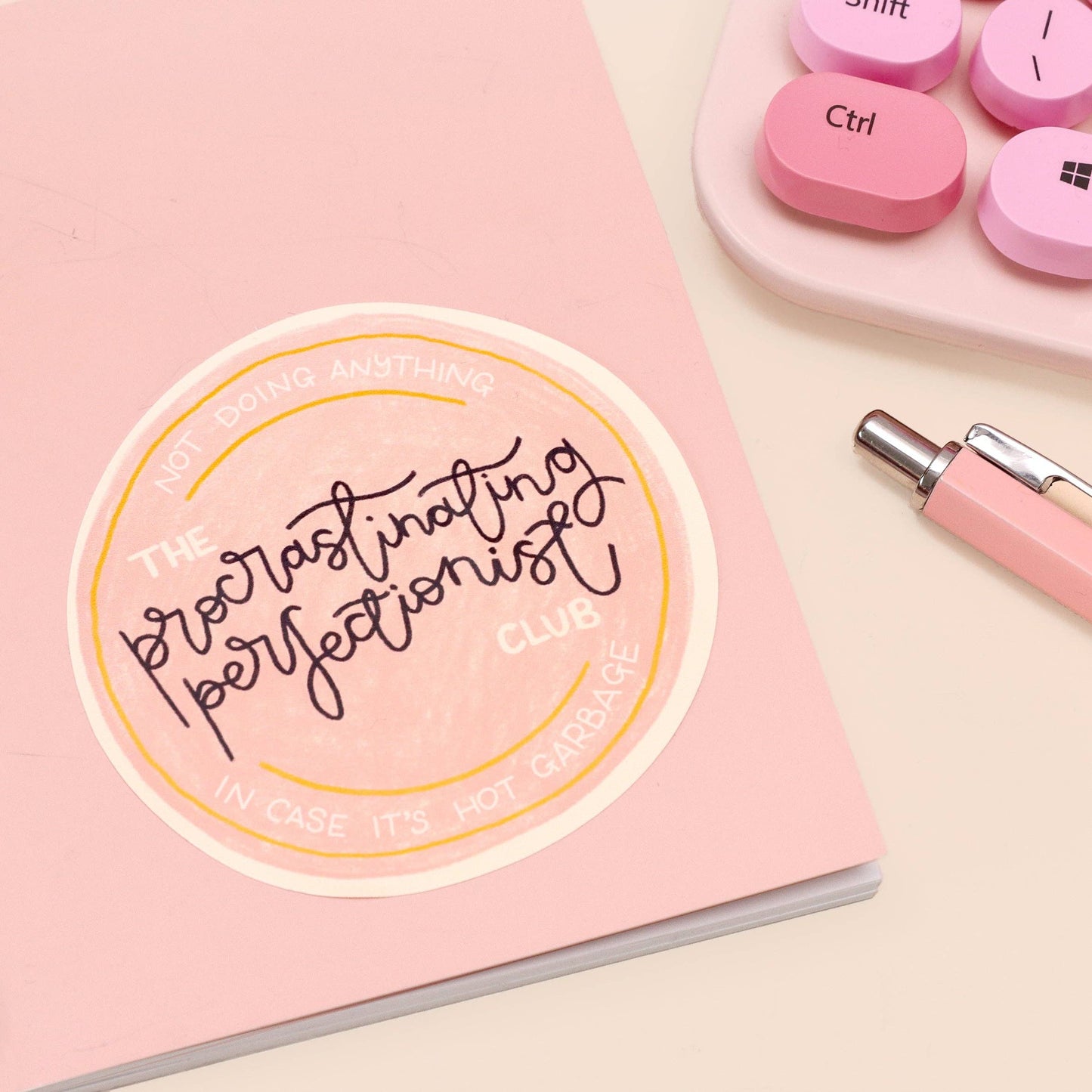 Oh, Laura - Vinyl sticker - procrastinating perfectionist