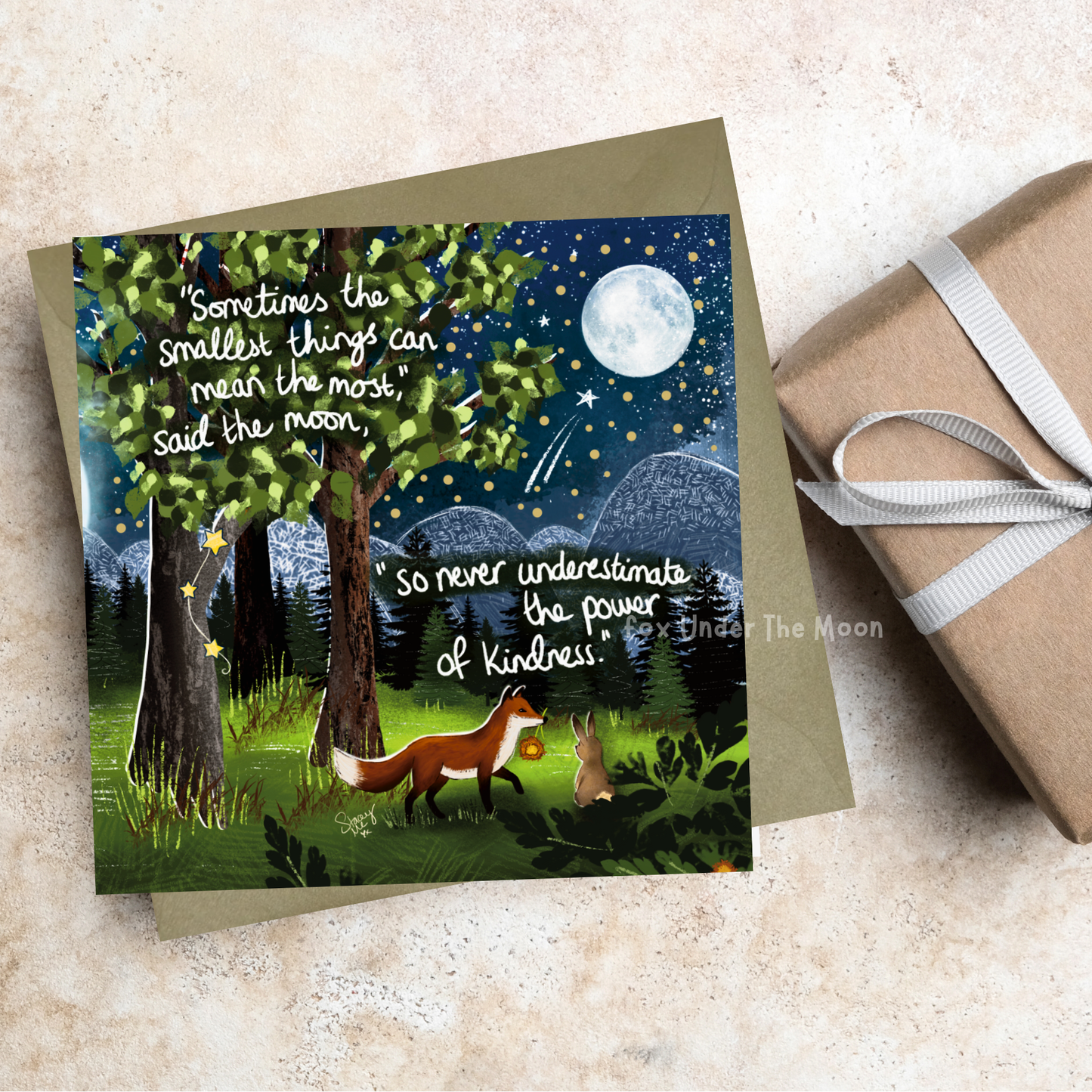Fox Under The Moon - 'The Smallest Things' -Greeting Card From Fox Under The Moon