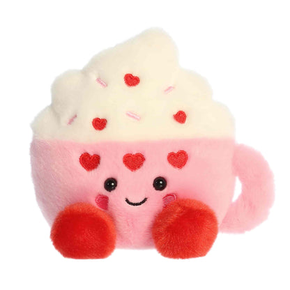 Limited edition USA exclusive - 5" Plush Pals Harper Heart Latte Coffee Palm Pals