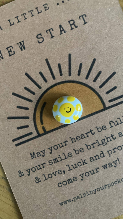 Pals in your Pocket - New Beginning Pebble & Card Set For Life Milestones