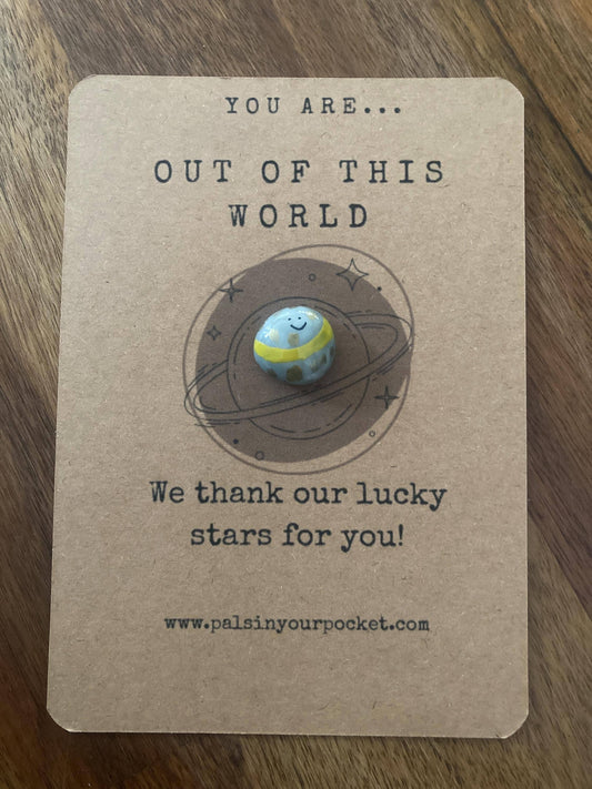 Pals in your Pocket - Space Themed Birthday Thank You And Gifting Card
