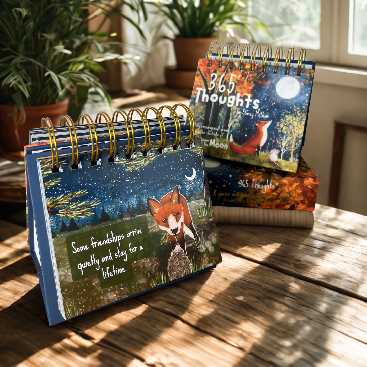 Fox Under The Moon - 365 Thoughts - Daily Encouragement Desktop Flipbook