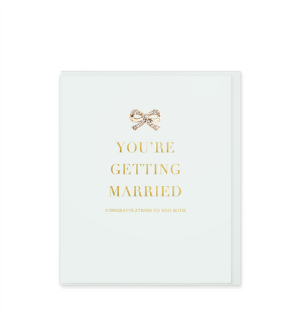 Hearts Designs - You're Getting Married Congratulations, Greetings Card