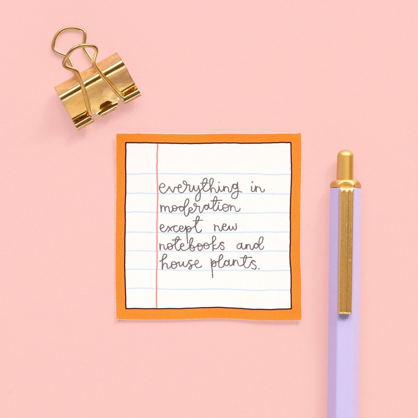 Oh, Laura - Vinyl Sticker - New notebooks & house plants