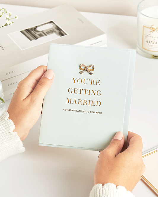 Hearts Designs - You're Getting Married Congratulations, Greetings Card