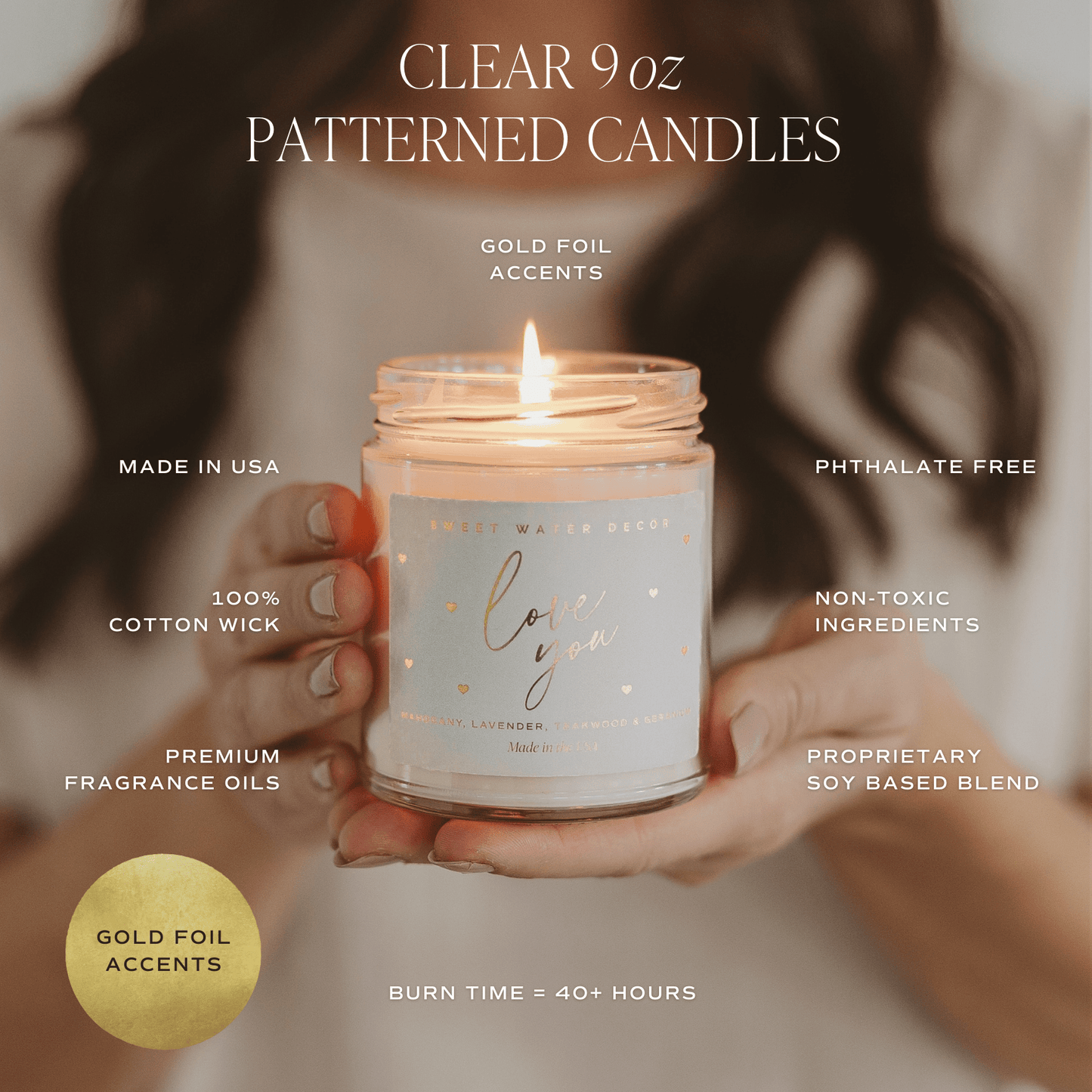 Sweet Water Decor - *NEW* With Love 9 oz Soy Candle - Wedding Gifts & Decor