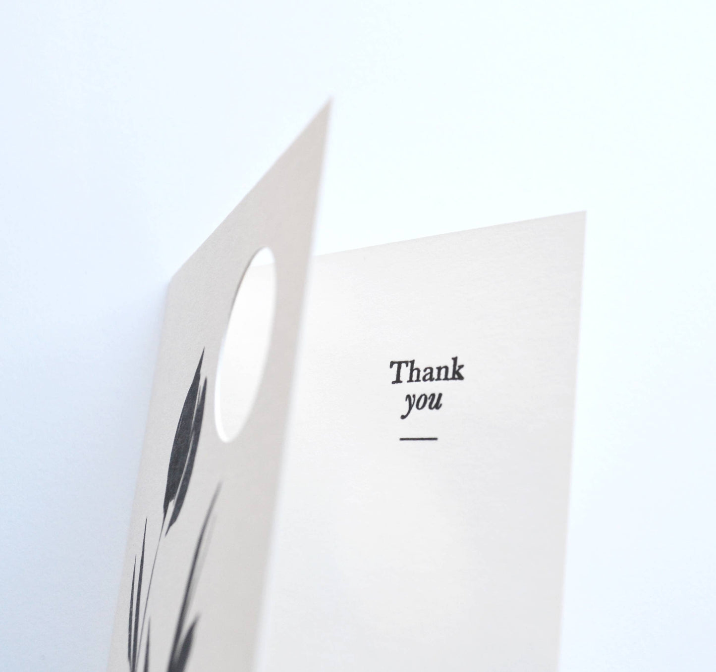 Alex & Olive - Floral Thank You Card Handcrafted - Letterpress Printed