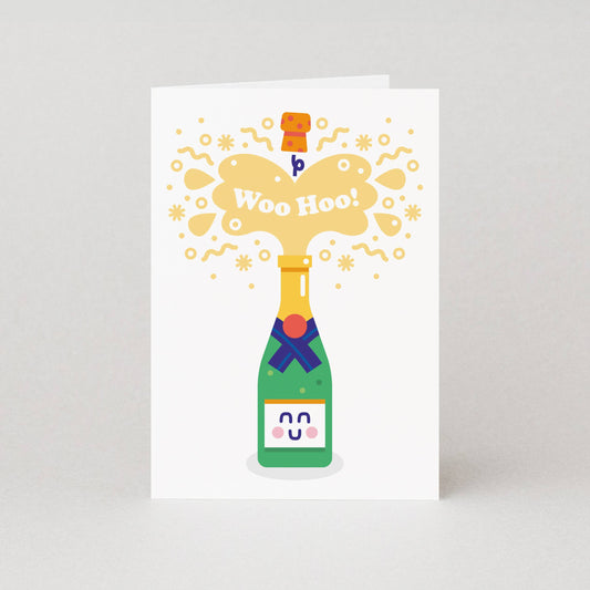 Studio Boketto - Woohoo Congratulations Card | Funny Wedding Greeting Card