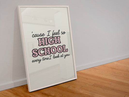 Blue Iris Designs Co - So high school print