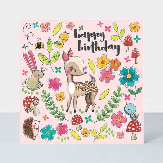 Rachel Ellen Designs - Jigsaw Card - Birthday Woodland Friends