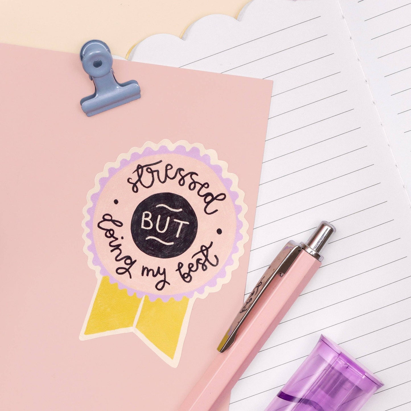 Oh, Laura - Vinyl sticker - stressed but doing my best