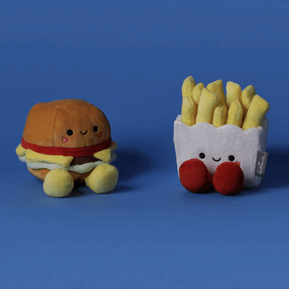 Hallmark - Better Together Burger & Fries Magnetic Soft Toy Pair