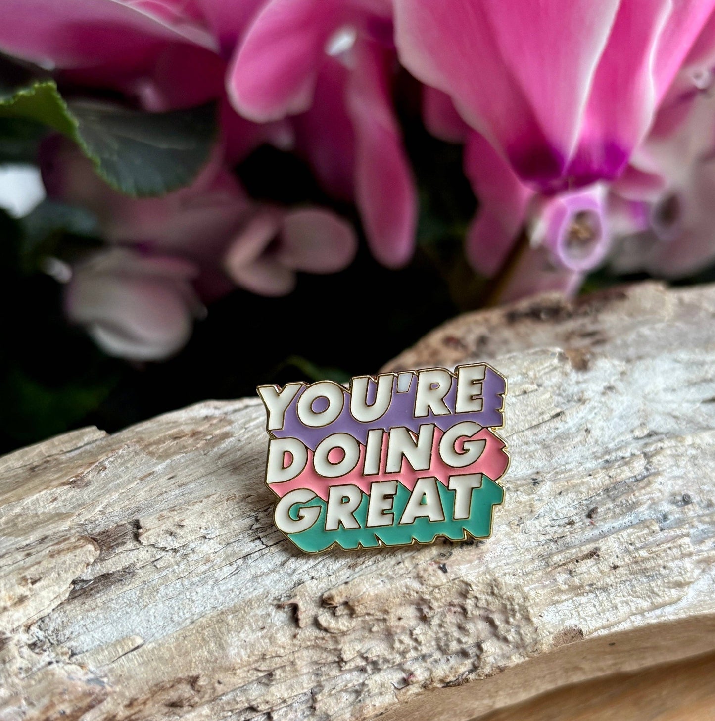 Ocean Ripples - You're Doing Great Pin Badge Card