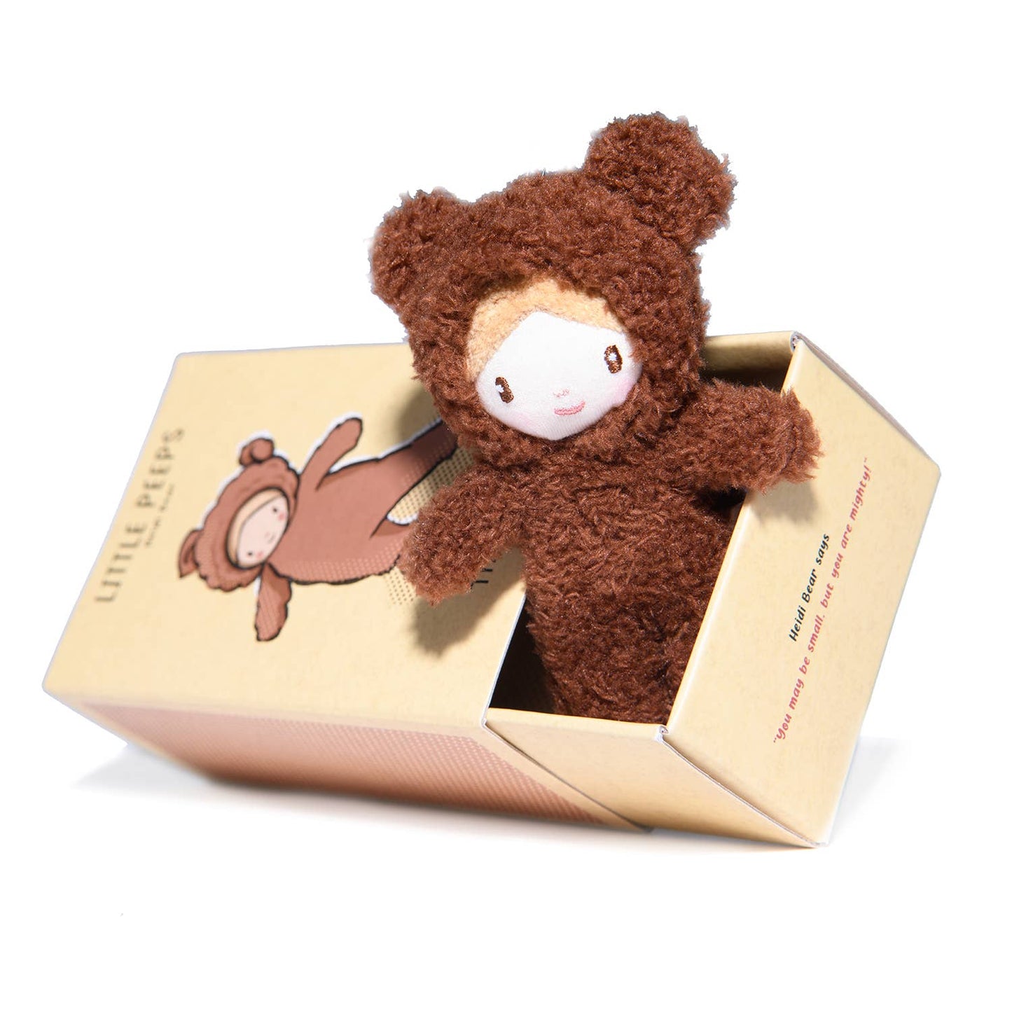 ThreadBear Design UK/EU - ThreadBear Little Peeps Heidi Bear - Matchbox doll 12cm