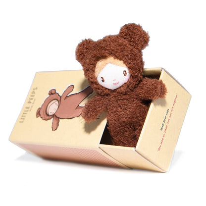 ThreadBear Design UK/EU - ThreadBear Little Peeps Heidi Bear - Matchbox doll 12cm