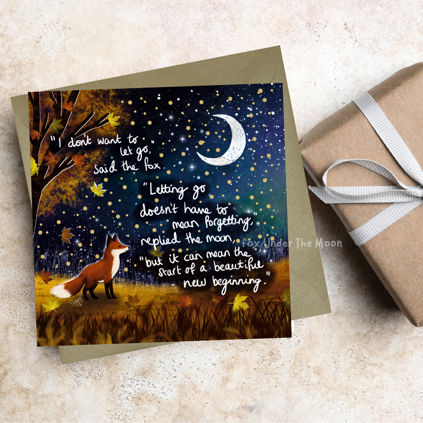 Fox Under The Moon - 'New Beginning' - Greeting Card From Fox Under The Moon