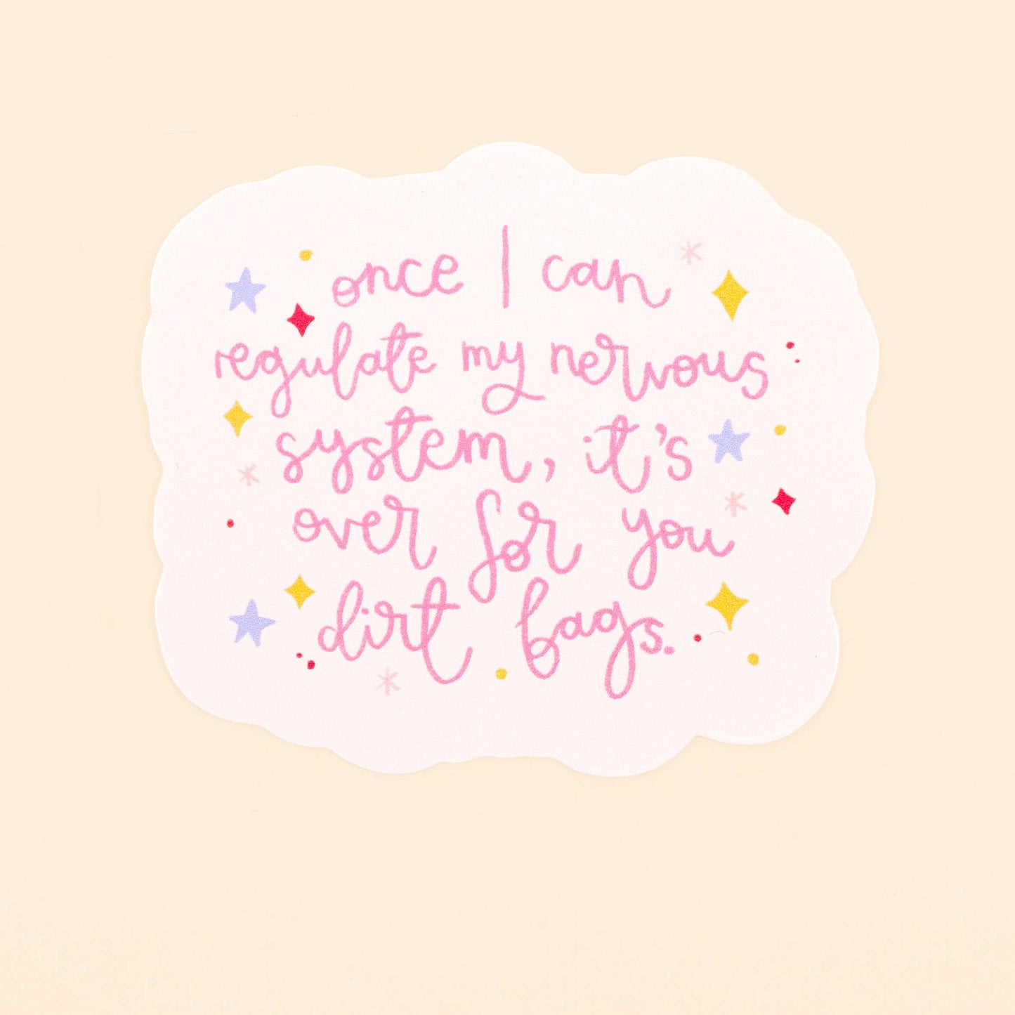 Oh, Laura - Vinyl sticker - regulate my nervous system