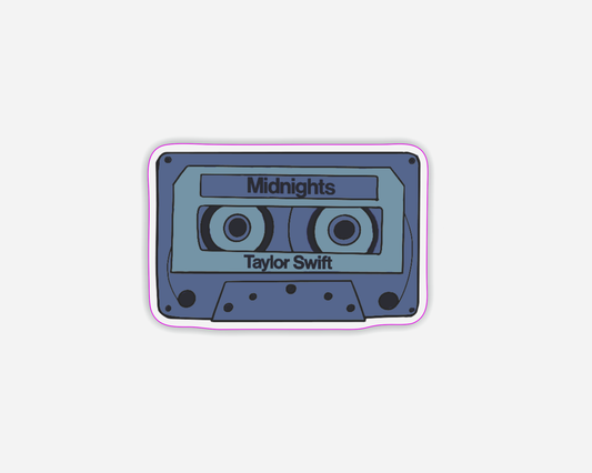 Danni Boden Designs - Midnights Album Inspired Cassette Tape Sticker -Taylor Swift