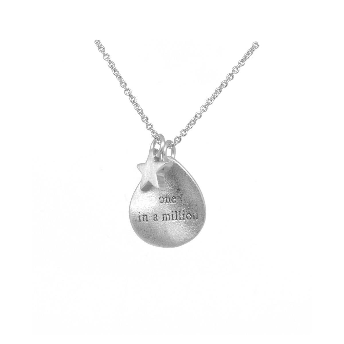 White Leaf - 'One in a Million' Necklace in Silver